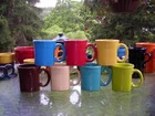 "SQUARE" MUG scarlet red FIESTAWARE FIESTA WARE 13 OZ new