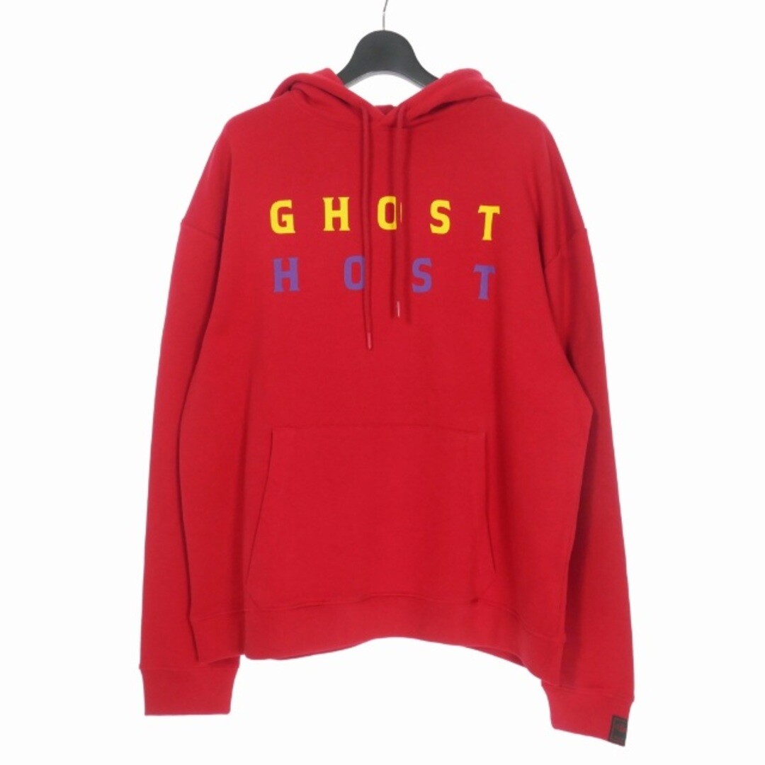 Raf Simons 22AW Ghost Hoodie One Point M Red 222-M160-19004 Raf Simons 22AW Ghost Hoodie One Point M Red 222-M160-19004