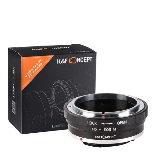 K&F Concept Adapter for Canon FD Mount Lens to Canon EOS M M2 M3 M10 M5 M6 M100 - Picture 1 of 7