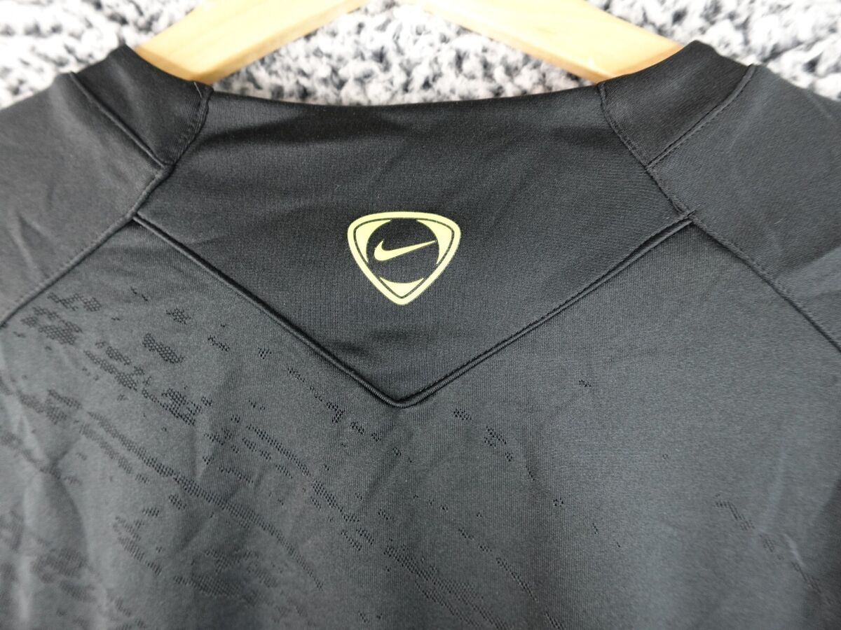 Nike Total 90 T Shirt Fit Dry Black Grey Yellow XL Mens Y2K Nike Total 90 T Shirt Fit Dry Black Grey Yellow XL Mens Y2K