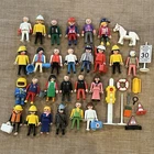 Huge Vintage Years 1974 & Up Playmobil Geobra Figures Toy Lot And Accessories