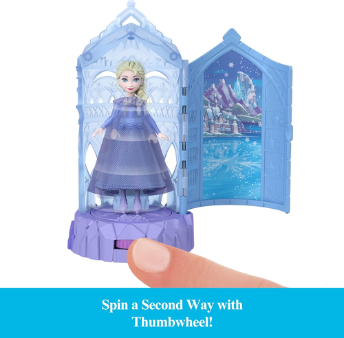 Disney Frozen Surprise Small Dolls & Mini Castle Playsets with Spinning Doll Rev - Picture 4 of 12