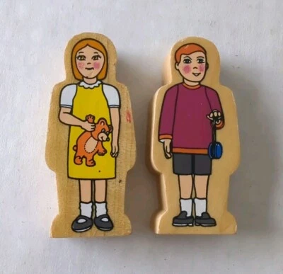 Thomas And Friends Wooden Railway Figures Boy And Girl Brio Compatible - Image 1 of 4
