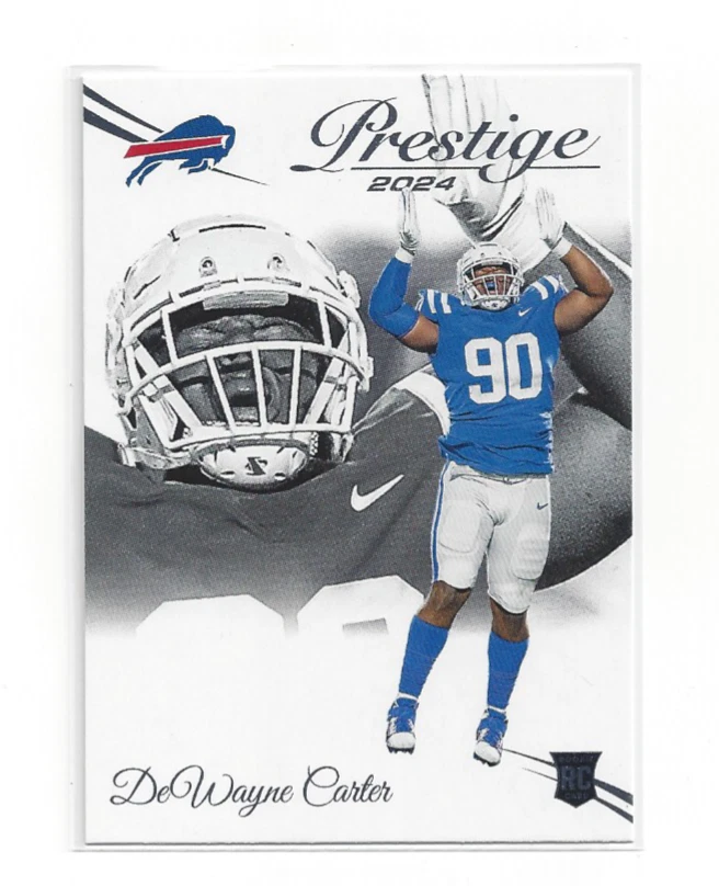 DeWayne Carter RC 2024 Panini Prestige #382 Buffalo Bills Rookie NFL Card