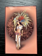 Mexican/Aztec Pinup Girl Art Print