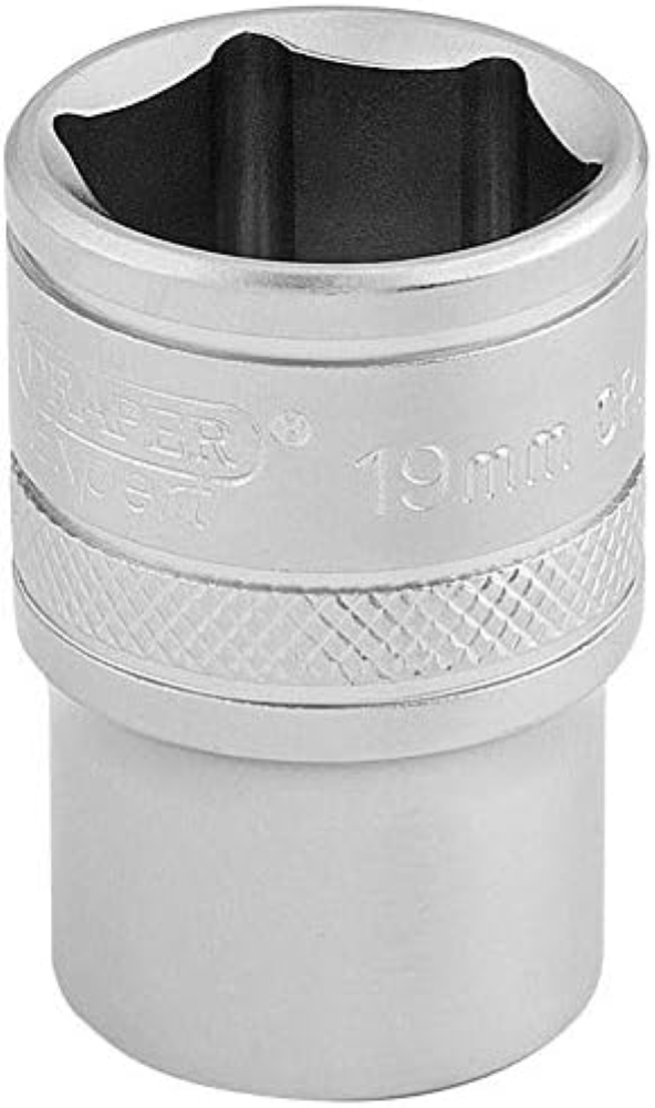 Draper 16610 - Bussola quadrata a 6 punti, 1/2", misura 20 mm