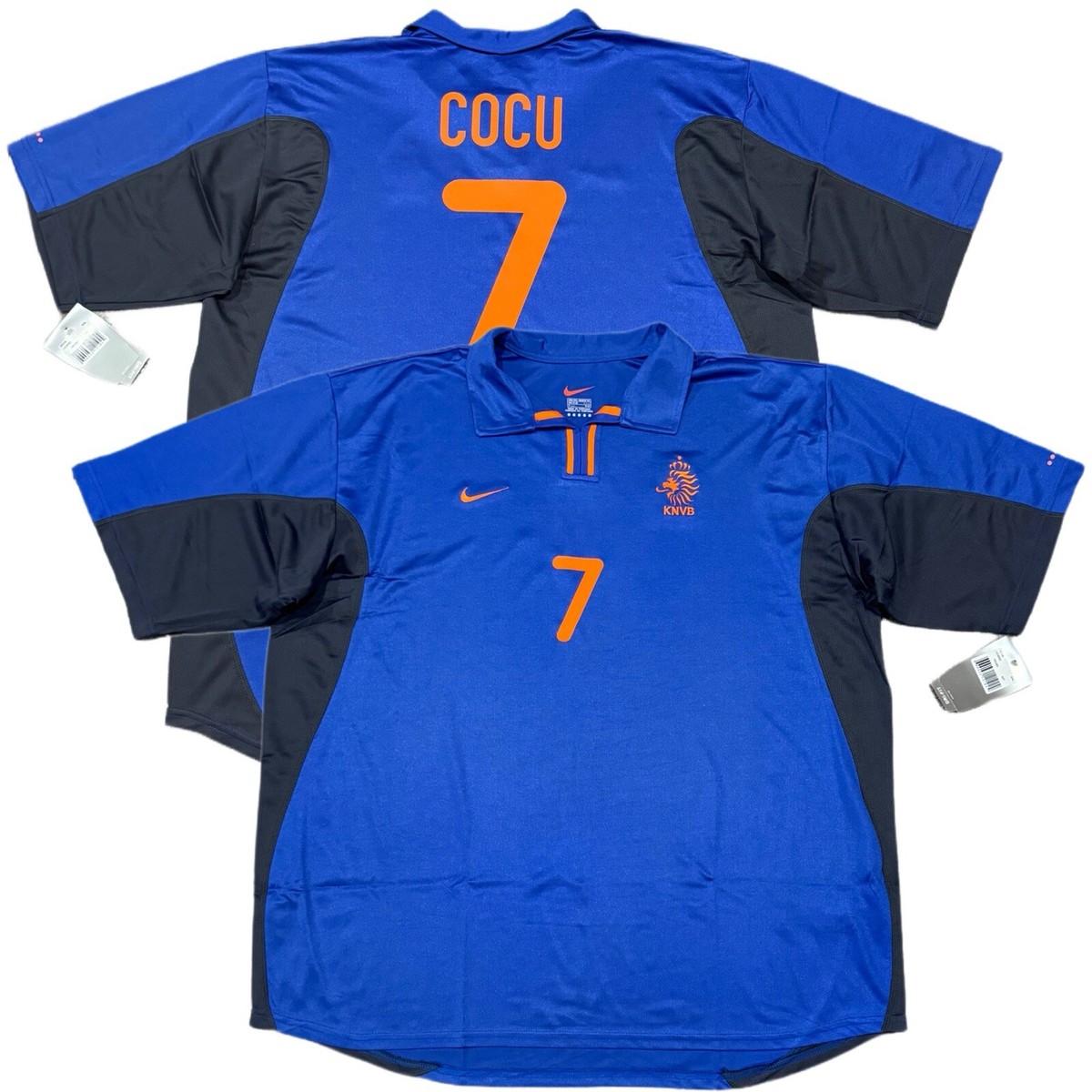 2000/01 Netherlands Away Jersey #7 COCU 2XL Nike Holland 2000/01 Netherlands Away Jersey #7 COCU 2XL Nike Holland