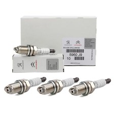 Kit 4 Spark Plugs 5960J9 Original Peugeot 206 207 Citroen C2 C3 Saxo 1.4
