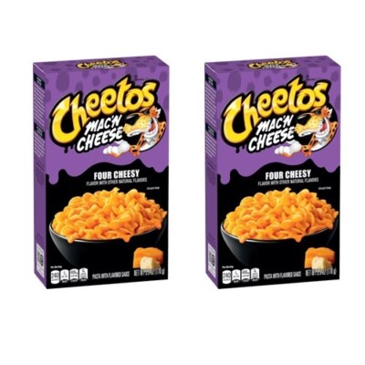 932223 2 x 170g BOX OF CHEETOS MAC 'N CHEESE FOUR CHEESY FLAVOUR PASTA