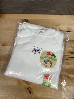 Men's EcoSmart Fleece Pullover Crewneck Sweatshirt Winter Solid Pattern Lined Ho - Foto 5