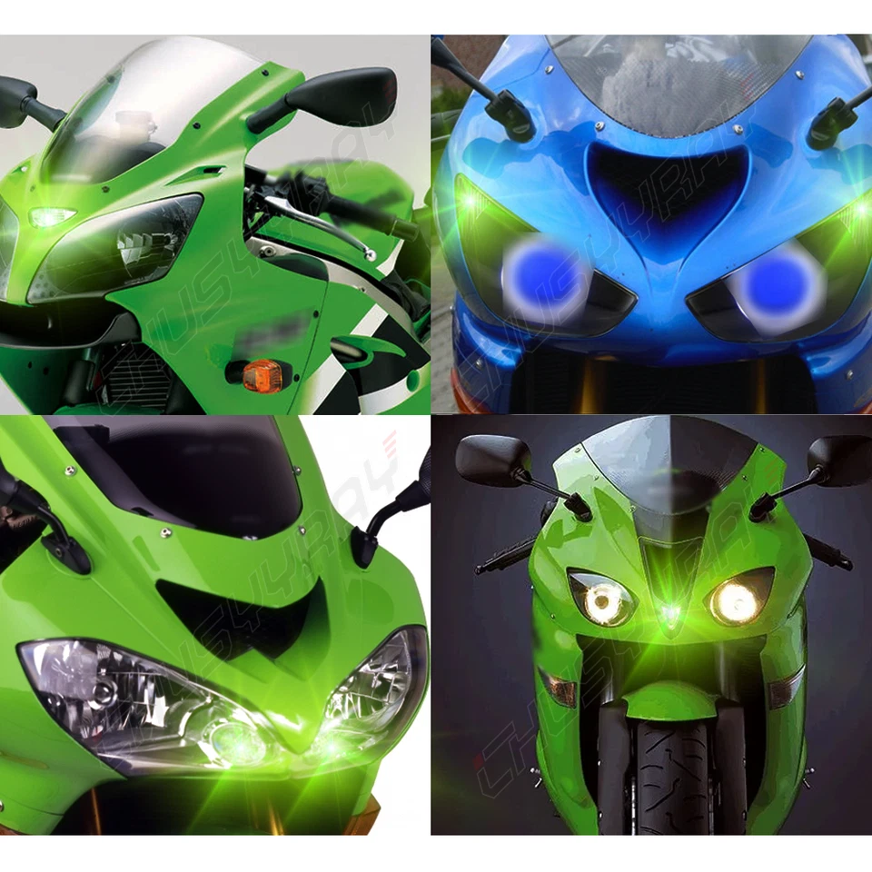 For Kawasaki Ninja KRT LED Pilot Park Lights T10 ninja 300 ex300 650r EX-6 RGB A Foto 3 de 4
