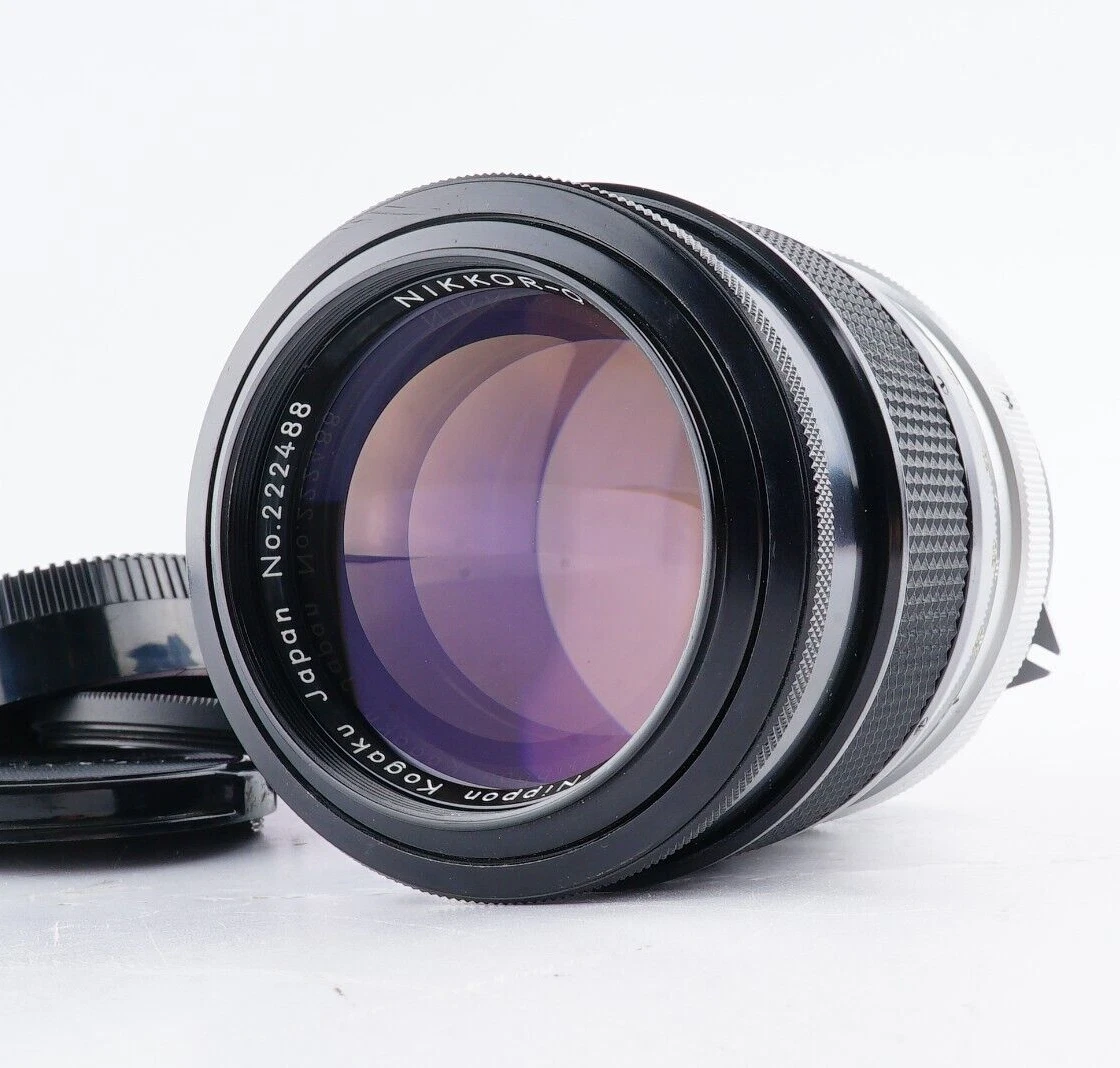 Objectif Nikon Nikkor 135 Mm F/2.8 AI - #871953, Avec Bouchons, Bon état