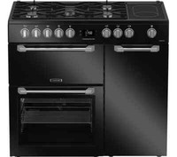Leisure PR100F530K 100cm Dual Fuel Range Cooker 5 Burners Black A/A/A