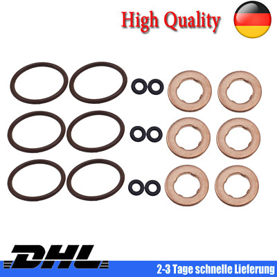 18PCS Für Audi A6 A4 A5 Q5 Q7 2,7 3,0 TDI Dichtsatz-Injektor Einspritzdüse DE!