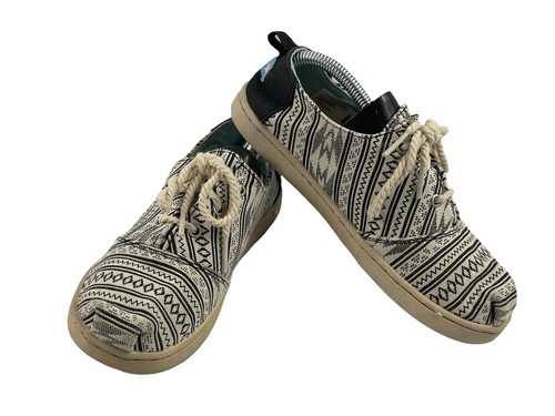 Toms Men\'s Size 6 Paseo Black Washed‎ Canvas Shoes Lace Up Walking NWB 10009847 Toms Paseo Sneakers Black Washed Canvas Men main image 4