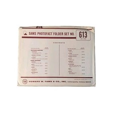SAMS PHOTOFACT FOLDER SET NO. 613 January 1963 Complete