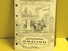 PRESTOLITE Tune-Up Parts For Early Model Cars CATALOG For 1962 & Earlier 24PAGE 