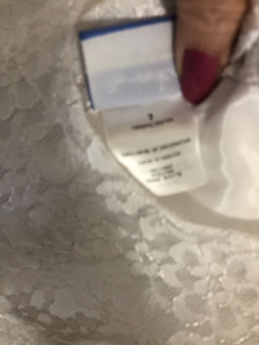 Vintage Brooke Lindsey Flower Girls White Lace & satin Dress size 7 - Picture 8 of 8