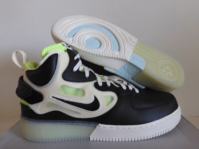 NIKE AIR FORCE 1 MID REACT SAIL-BLACK-GHOST GREEN SZ 13 [DQ1872-100]