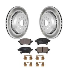 Coated Disc Brake Rotors And Ceramic Pads Rear Kit For Jeep Gladiator Wrangler