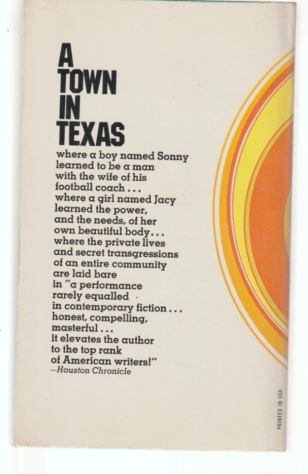 The Last Picture Show 4574 Dell 1972 5th Larry McMurtry Movie Tie-In Texas Drama Foto 2 de 2