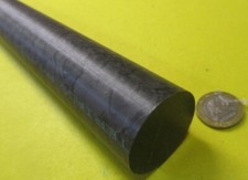Nylon 66 Nylatron Round Rod, Black  1 1/2" Dia- 1.50" x 48" Length