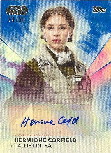 Women Of StarWars A-HC Hermione Corfield Tallie Lintra BLUE