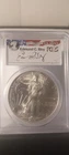 2001 american silver eagle ms69 pcgs Edmund C. May signed