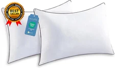 Standard Pillows Set of 2 Cooling and Supportive Pillows Full Size Set of 2