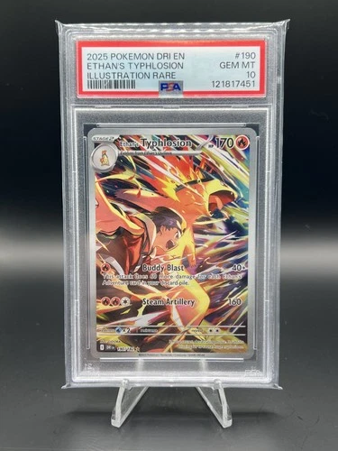 ETHAN'S TYPHLOSION #190 IR PSA 10 2025 POKEMON DRI EN-DESTINED RIVALS