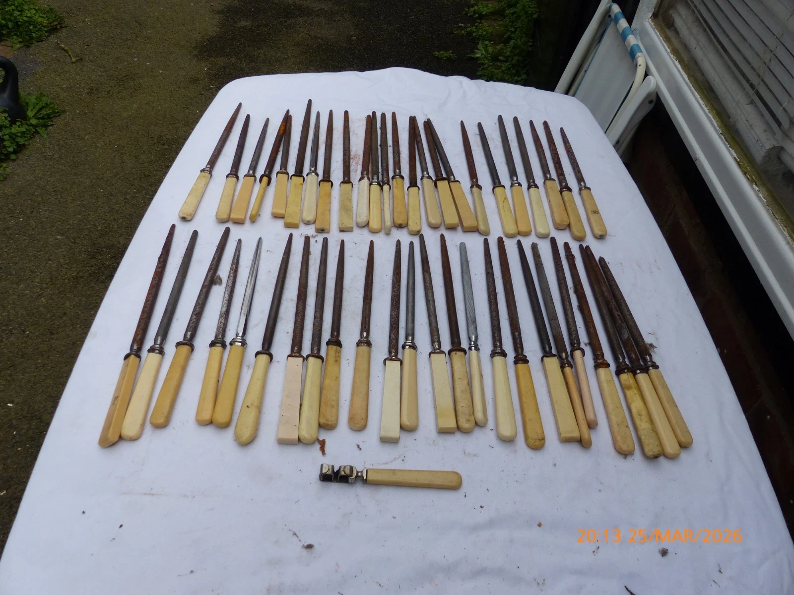 49 VINTAGE BUTCHERS KNIFE SHARPENING STEELS