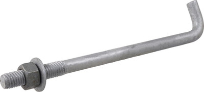 5/8 X 12-Inch Anchor Bolt for Standard Building, Attaches Structures to Concrete
