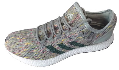 Men s Adidas PureBoost Green / Grey Multi Color Running Shoes / Sneakers AQ0051