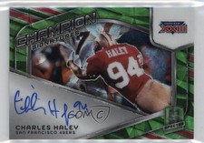 2024 Spectra Champion Signatures Neon Green Prizm 31/35 Charles Haley Auto 1m1a