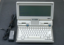 1986 IBM 5140 PC Convertible Portable Laptop with Power Supply  Battery 1416