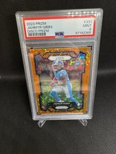 2023 Jahmyr Gibbs RC Prizm Orange Disco #331 PSA 9