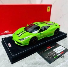 MR Collection 1/18 Ferrari 458 Speciale Pearl Green LIMITED Rare  Collectible