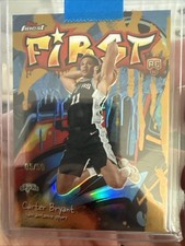 2025-26 Topps Finest First Carter Bryant Gold /50 Refractor #F-14 Spurs