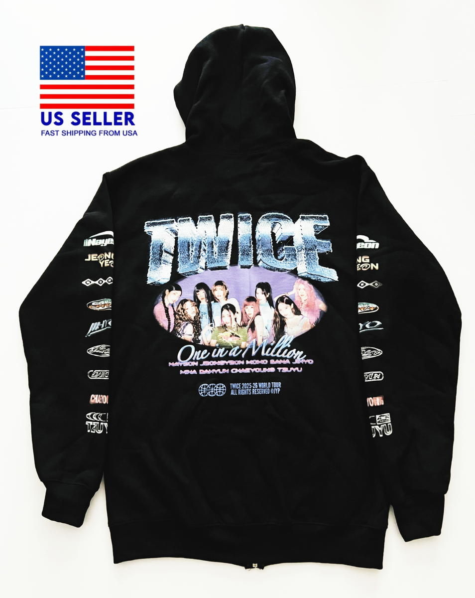 TWICE THIS IS FOR POP UP MERCH LIMITED EDITION ZIP UP HOODIE TWICE THIS IS FOR POP UP MERCH LIMITED EDITION ZIP UP HOODIE