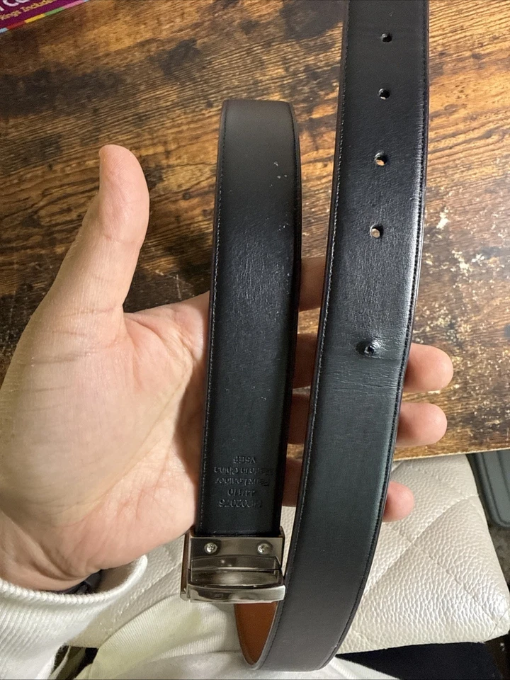 Perry Ellis 2 Sided Belt black and brown  Men’s Size 36 To 44 - Image 4 of 4