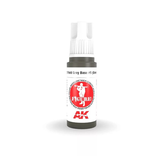 AK Interactive AK11425 - Field Grey Base #1 (Green Uniform) 17Ml - New
