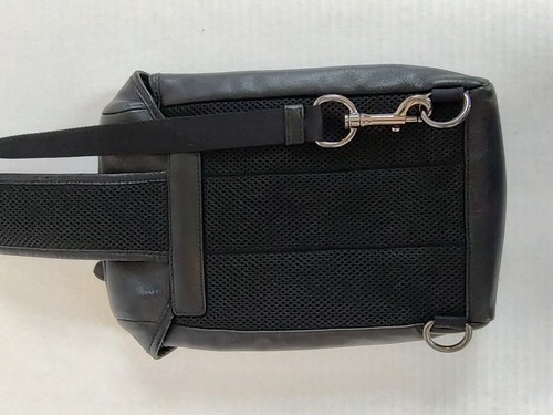 Coach Ranger Black Leather Crossbody Sling Bag Pouch 2944 Mens Unisex Small - Picture 8 of 21