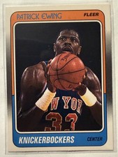 Patrick Ewing 1988-89 Fleer #80 New York Knicks Hall of Fame
