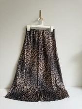 Leopard Print Skirt A-line Women's Summer Skirt Satin Long High-waisted Slim