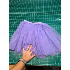 Wonder Nation Girls Purple Tulle Tutu Skirt Size 8 Lavender Layered Mesh