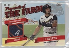 2018 Topps Pro Debut Fragments of the Farm Relics Red 6/10 JJ Matijevic 4f5