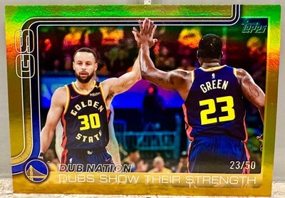 JERSEY # MATCH! 2025 Topps Flagship Steph Curry Draymond Green 23/50! DUB NATION