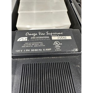 Atrix International Omega Vac Supreme Portable Technical Vacuum 120V 6A Black