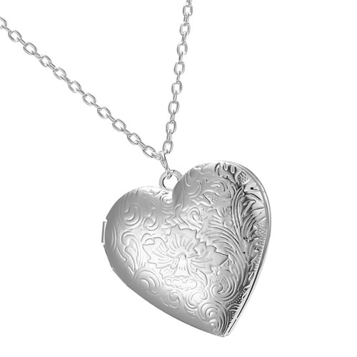 Collana GUESS Donna Con Ciondolo Cuore Argentato E Cristallo - Modello JUBN04616JWRHT-U