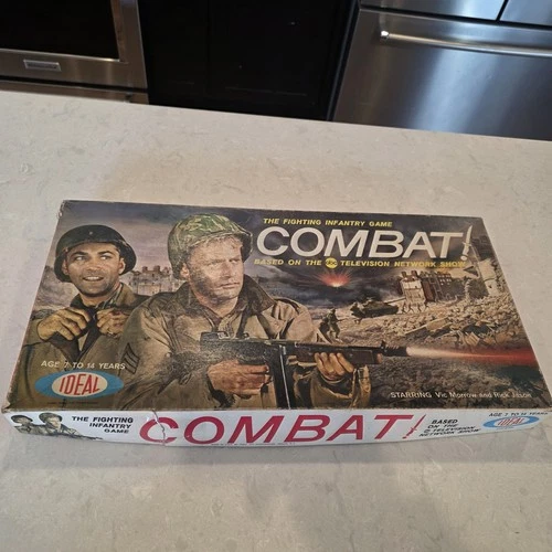 Vtg 1963 Ideal Combat Fighting Infantry Board Game ABC Show Complete